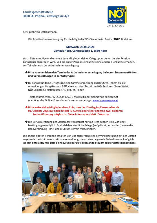 Arbeitnehmerveranlagung